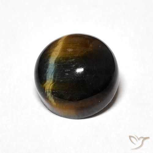 2.25克拉天然虎眼石，圆形的，不透明