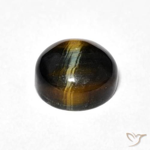 2.25克拉天然虎眼石，圆形的，不透明