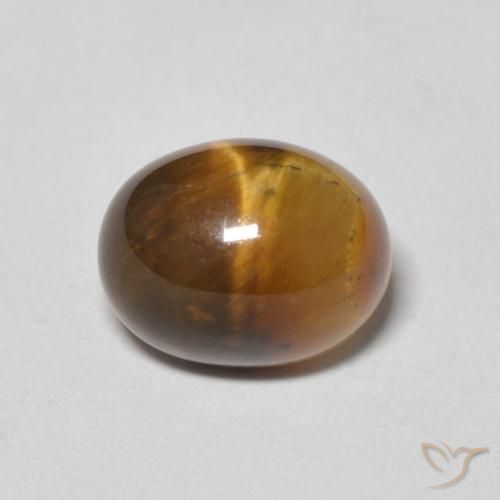 2.64ct 天然 暖棕 虎眼石, 椭圆形, 不透明