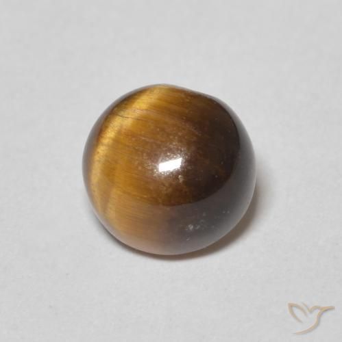 1.32克拉天然虎眼石，圆形的，不透明