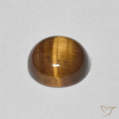1.24克拉天然虎眼石，圆形的，不透明