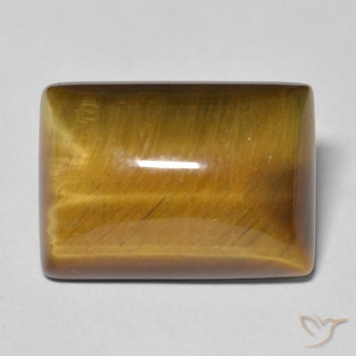 13.33ct 天然 中褐色 虎眼石, 狭长方形, 不透明
