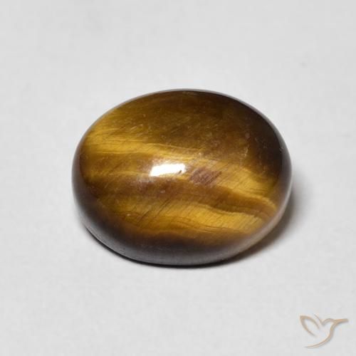 3.08ct 天然 暖棕 虎眼石, 椭圆形, 不透明