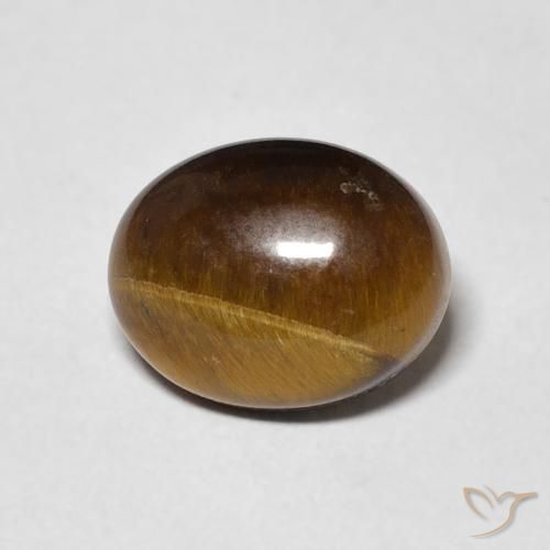 2.83ct 天然 姜饼布朗 虎眼石, 椭圆形, 不透明