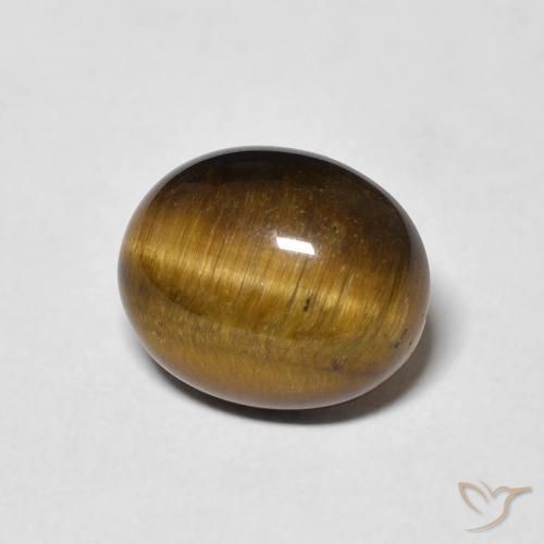 3.79克拉天然虎眼石，椭圆形，不透明