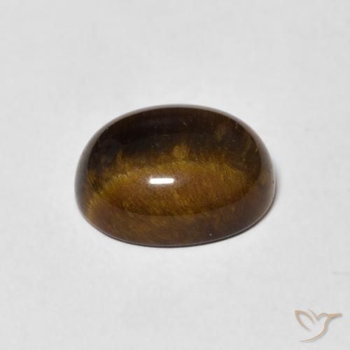 3.79克拉天然虎眼石，椭圆形，不透明