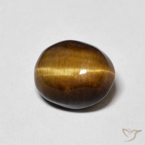4.61克拉天然虎眼石，椭圆形，不透明
