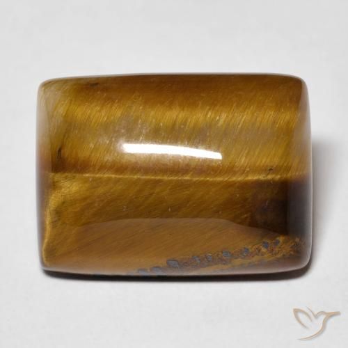 13.72ct 天然 Medium Light-Brown 虎眼石, 狭长方形, 不透明