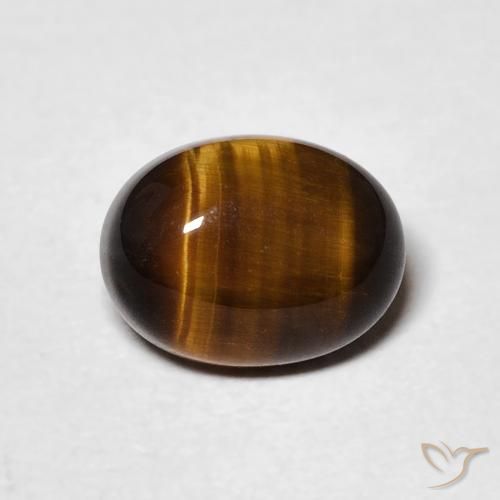 2.04ct 天然 暖棕 虎眼石, 椭圆形, 不透明