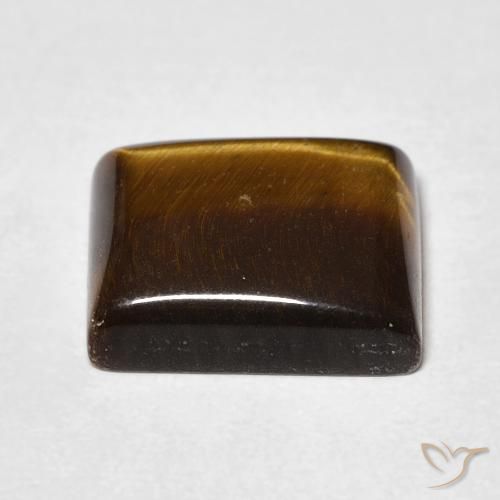 5.71克拉天然虎眼石，狭长方形，不透明