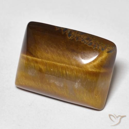12.99克拉天然虎眼石，狭长方形，不透明