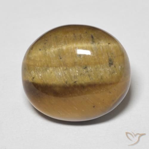 8.25ct 天然 金棕色 虎眼石, 椭圆形, 不透明