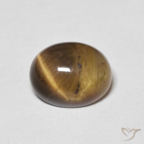 2.01ct 天然 暖棕 虎眼石, 椭圆形, 不透明