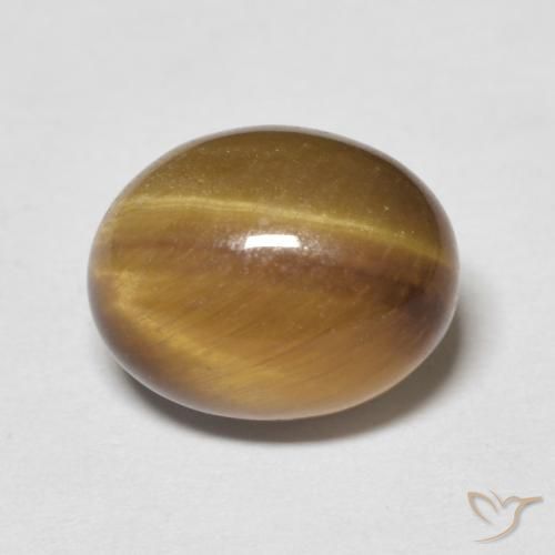 3.12ct 天然 暖棕 虎眼石, 椭圆形, 不透明