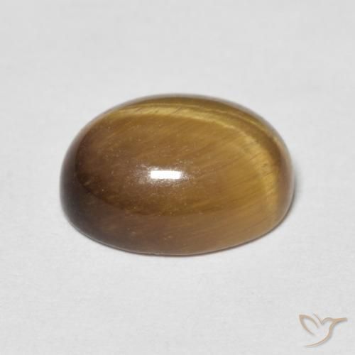 3.12克拉天然虎眼石，椭圆形，不透明