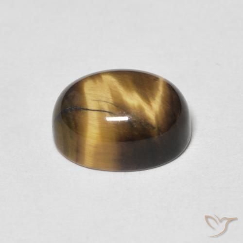 2.43克拉天然虎眼石，椭圆形，不透明