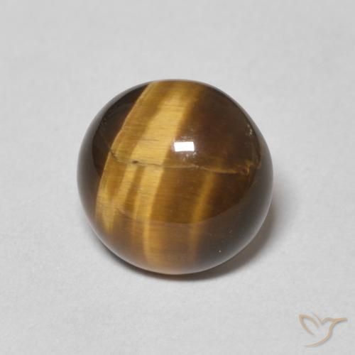 1.64克拉天然虎眼石，圆形的，不透明