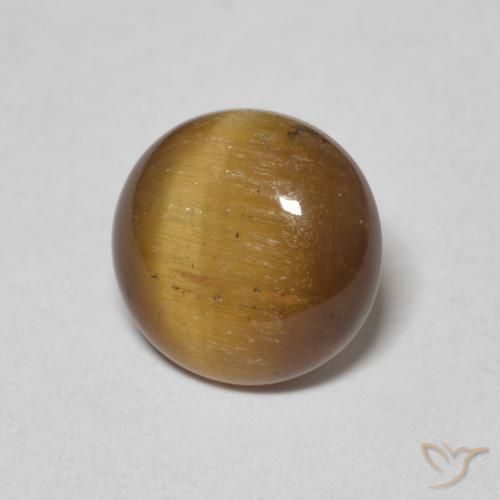 1.54克拉天然虎眼石，圆形的，不透明