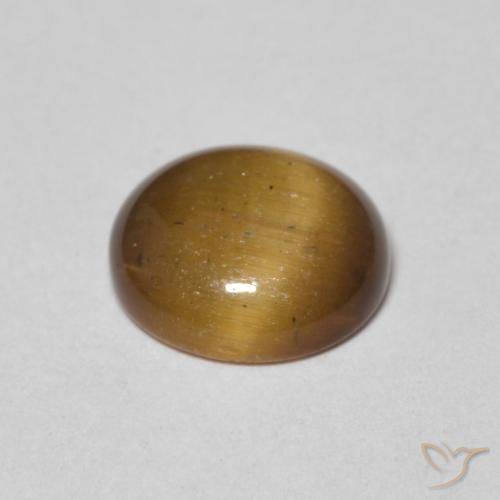 1.54克拉天然虎眼石，圆形的，不透明