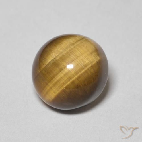 2.44克拉天然虎眼石，圆形的，不透明