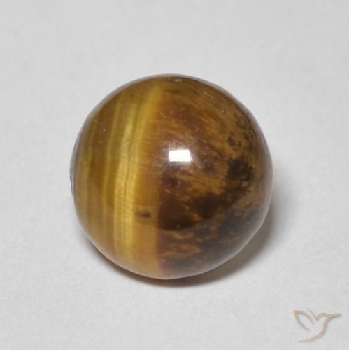 2.31克拉天然虎眼石，圆形的，不透明