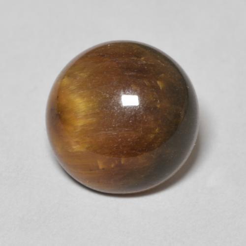3.57克拉天然虎眼石，圆形的，不透明