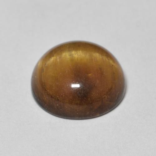 3.57克拉天然虎眼石，圆形的，不透明