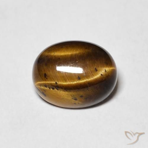 2.10ct 天然 中褐色 虎眼石, 椭圆形, 不透明