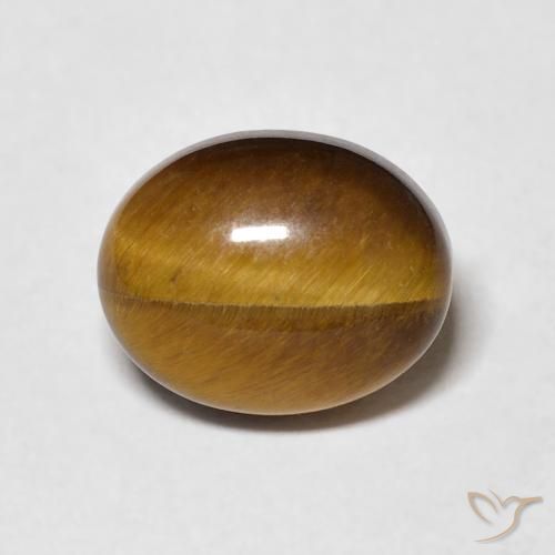 3.05ct 天然 金棕色 虎眼石, 椭圆形, 不透明