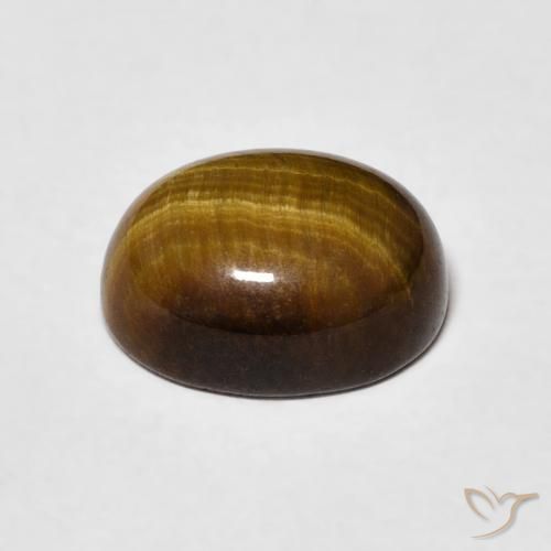 3.30克拉天然虎眼石，椭圆形，不透明