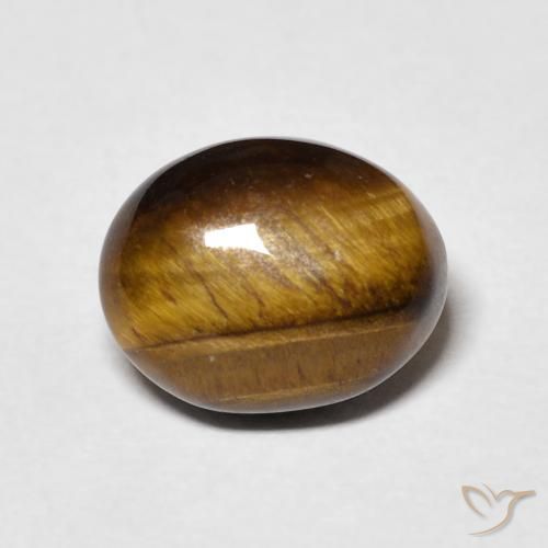 3.44ct 天然 姜饼布朗 虎眼石, 椭圆形, 不透明