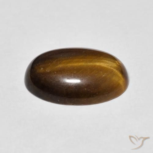 4.47克拉天然虎眼石，椭圆形，不透明
