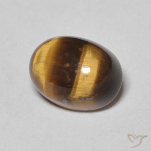 2.83克拉天然虎眼石，椭圆形，不透明