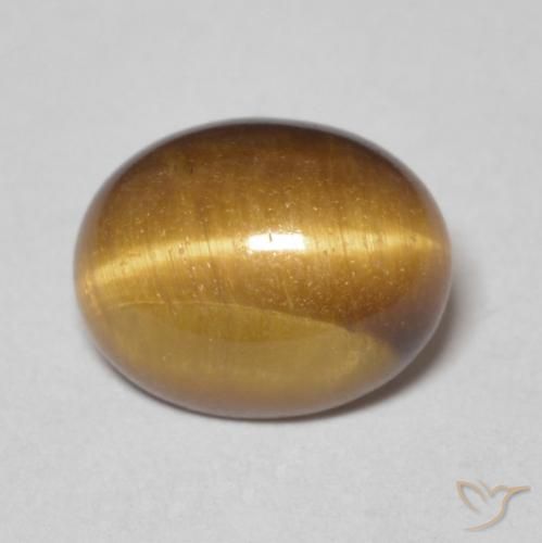 2.78ct 天然 中褐色 虎眼石, 椭圆形, 不透明