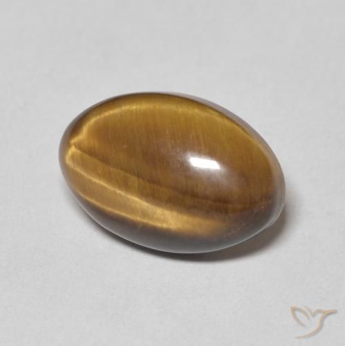 3.71克拉天然虎眼石，椭圆形，不透明
