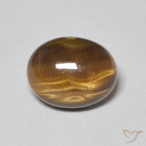 2.09ct 天然 暖棕 虎眼石, 椭圆形, 不透明