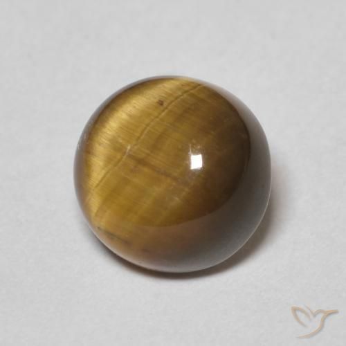 1.53克拉天然虎眼石，圆形的，不透明