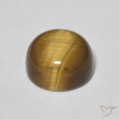 1.53克拉天然虎眼石，圆形的，不透明