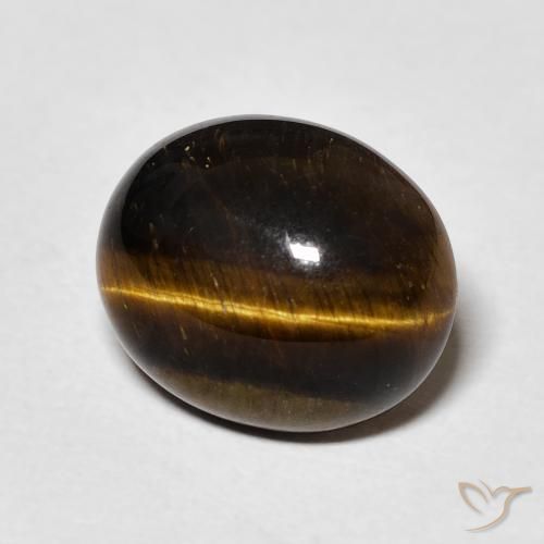 4.79克拉天然虎眼石，椭圆形，不透明