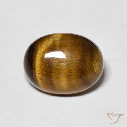 2.16ct 天然 金棕色 虎眼石, 椭圆形, 不透明