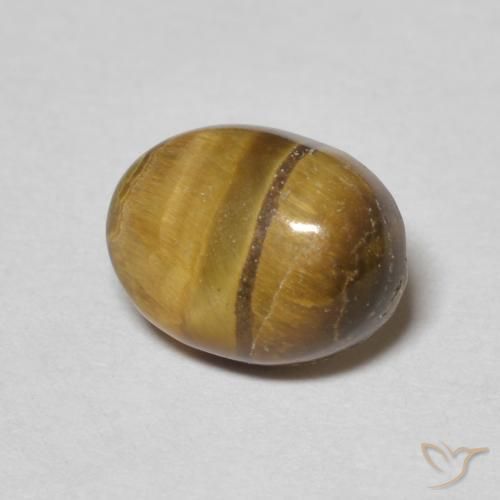 1.60克拉天然虎眼石，椭圆形，不透明