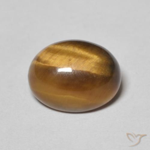 3.12ct 天然 暖棕 虎眼石, 椭圆形, 不透明