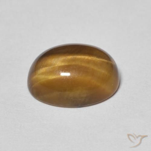 3.12克拉天然虎眼石，椭圆形，不透明