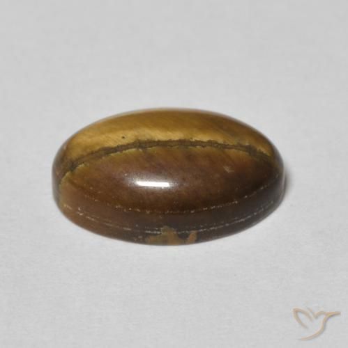 3.78克拉天然虎眼石，椭圆形，不透明