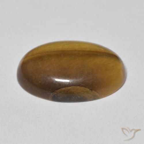 9.64克拉天然虎眼石，椭圆形，不透明