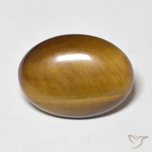 9.25ct 天然 中褐色 虎眼石, 椭圆形, 不透明