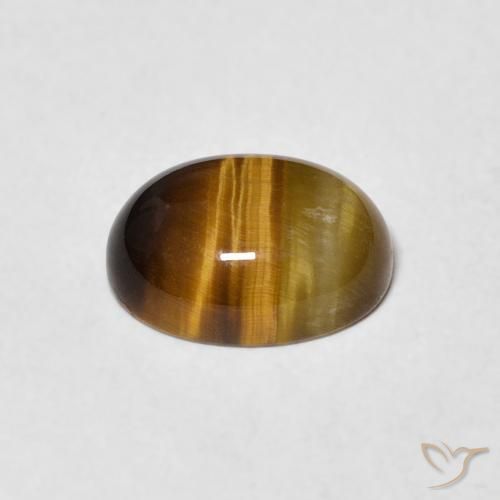 1.82克拉天然虎眼石，椭圆形，不透明