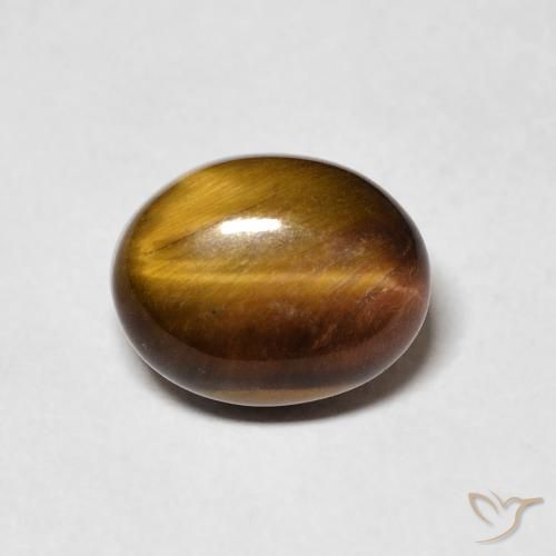 3.31ct 天然 姜饼布朗 虎眼石, 椭圆形, 不透明