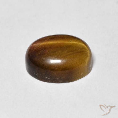 3.31克拉天然虎眼石，椭圆形，不透明
