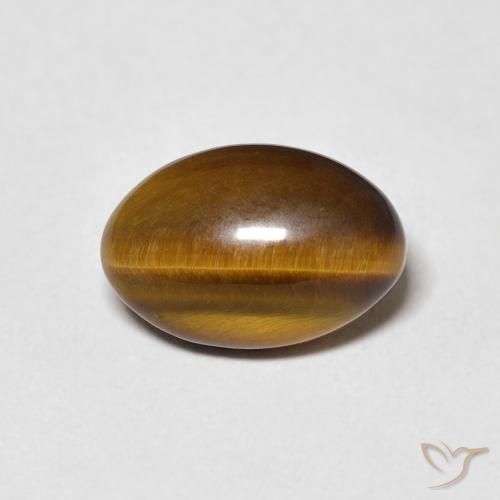 4.04ct 天然 暖棕 虎眼石, 椭圆形, 不透明